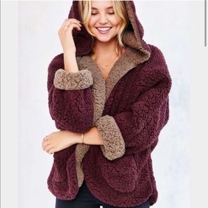 Ecote reversible fuzzy coat